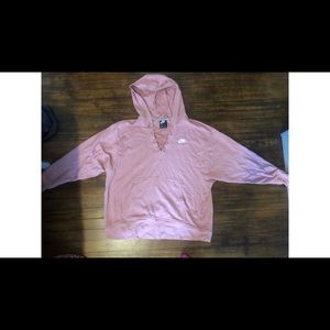 Pink oversized Nike hoodie